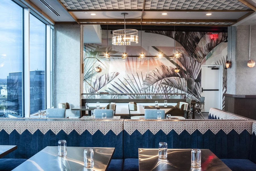 Inside L.A. Jackson at the Thompson hotel in the Gulch, Nashville