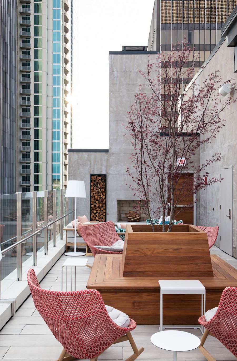 Rare Bird rooftop terrace at the Noelle hotel, Nashville